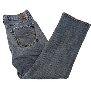 Women's Abercrombie & Fitch Stretch Blue Jeans Size 4 Length 25 (Cropped/Ankle)